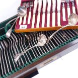 Various silver plated cutlery, including Mappin & Webb part canteen Lot sold as seen unless specific