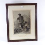 Alfred Lucas after R Ansdell, pair of engravings, the Gillie, and the Gamekeeper, published 1898,