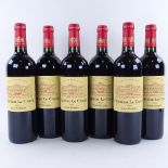 Six bottles of red Bordeaux wine, 2009 Chateau Le Crock, Saint-Estephe, 75cl Lots 638 to 678 are bin