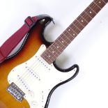 Jack & Danny Brothers electric guitar, serial no. YAFD1288, with carrying case Very good condition