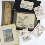 A group of Japanese paintings and prints
