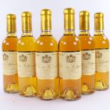 6 half bottles of Sauternes, desert wine, 2003 Chateau Suduiraut, Sauternes, 37.5cl Lots 638 to