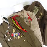 A quantity of French Foreign Legion uniform and medals