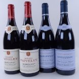 4 bottles of red Burgundy wine, 2 x 2012 Faiveley, Mercurey, Premier Cru Clos du Roy, 2 x 2012 Bruno