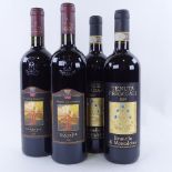 4 bottles of red Italian wine, 2 x 2006 Castello Banfi, Brunello di Montalcino, 2 x 2007 Tenuta