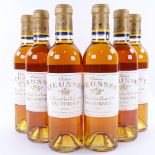 6 half bottles of Sauternes desert wine, 2003 Chateau Rieussec, Sauternes, 37.5cl Lots 638 to 678