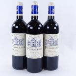 3 bottles of red Bordeaux wine, 2005 Chateau Pedesclaux, 5th Growth Grand Cru Classe, Pauillac, 75cl