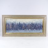 Sven Sinde, oil on canvas, Place Pigalle Paris 1964, signed with further information verso, 11" x