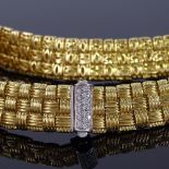 ROBERTO COIN - an Italian designer 2-tone 18ct gold Coin Classics Appassionata necklace, 3-row