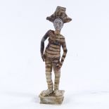 Sally MacDonell, ceramic sculpture volume figure, height 10.5" Perfect condition