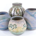 4 various Denby Pottery vases, largest height 22cm (4)