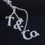 A brand new Tiffany & Co sterling silver necklace, necklace length 44cm, boxed with gift bag Brand