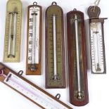 A group of wall-mounted thermometers, late 19th/early 20th century (6)