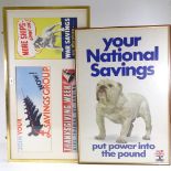 A group of original National Savings Committee posters (3 frames)
