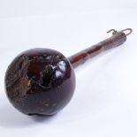 WITHDRAWN Oceanic Islands - An Ula Drisia Ironwood Fijian throwing club, with natural richly