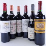 6 bottles of French wine, 2x Chateau Beau-Site 2009, La Croix de Beaucaillou 2001, Leoville - Le