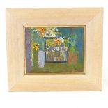 Cynthia Hall, oil on board, still life, signed and dated '79, 7.5" x 9.5", framed Good condition