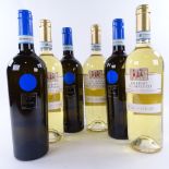 Six bottles of southern Italian white wine from Campania, 3 x 2016 Falanghina Serrocielo, Feidi di