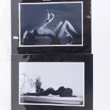 Phillip Ritchie, 4 Studio photographs, nude studies, image 8" x 12", mounted Good condition