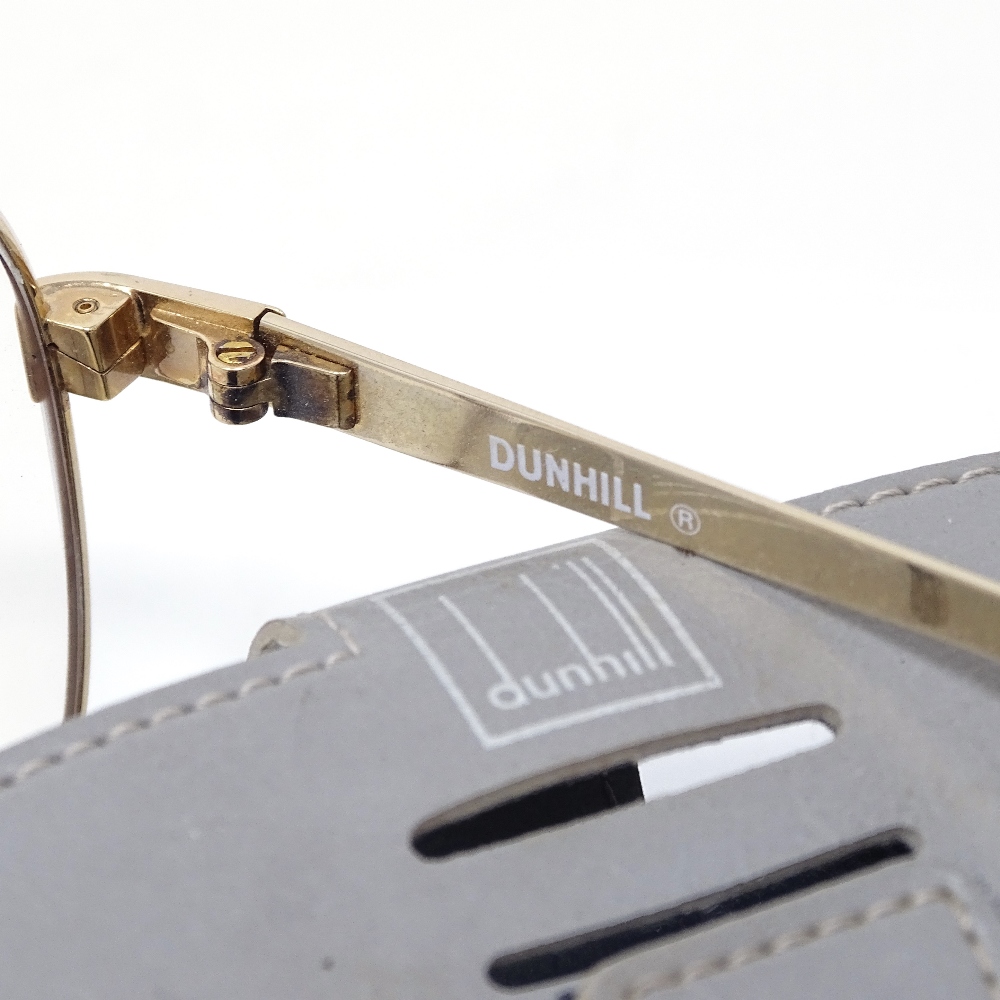 A Mont Blanc Creative sterling silver band ring, a pair of Vintage Dunhill 6029 gold plated glasses, - Image 3 of 6