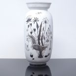 STIG LINDBERG FOR GUSTAVSBERG - a mid-century Swedish white glaze stoneware Grazia vase, circa