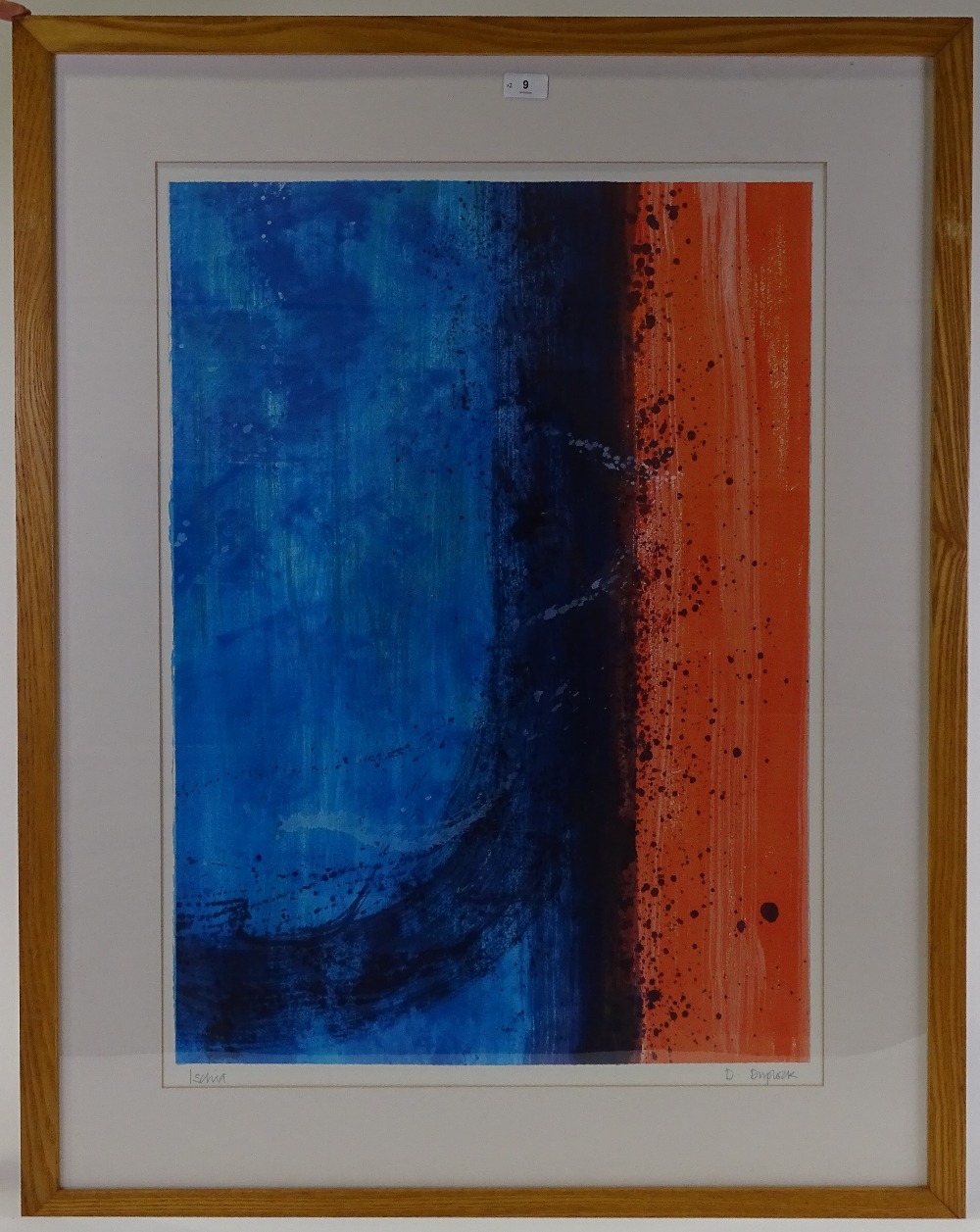 Denise Duplock, pair of contemporary abstract, signed lithograph prints, titled "Ischia" and "