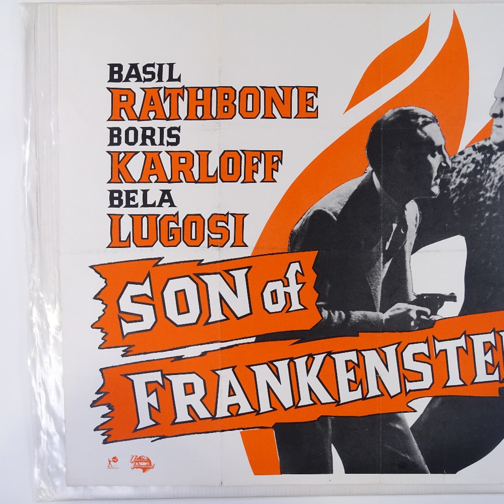 Son of Frankenstein - Starring Boris Karloff and Bela Lugosy (Universal 1950's re-release) British - Image 2 of 4