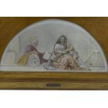 Print of "Maddona del Sacco" after Andrea del Sarto - fresco from cloisters of S.Annunziata,