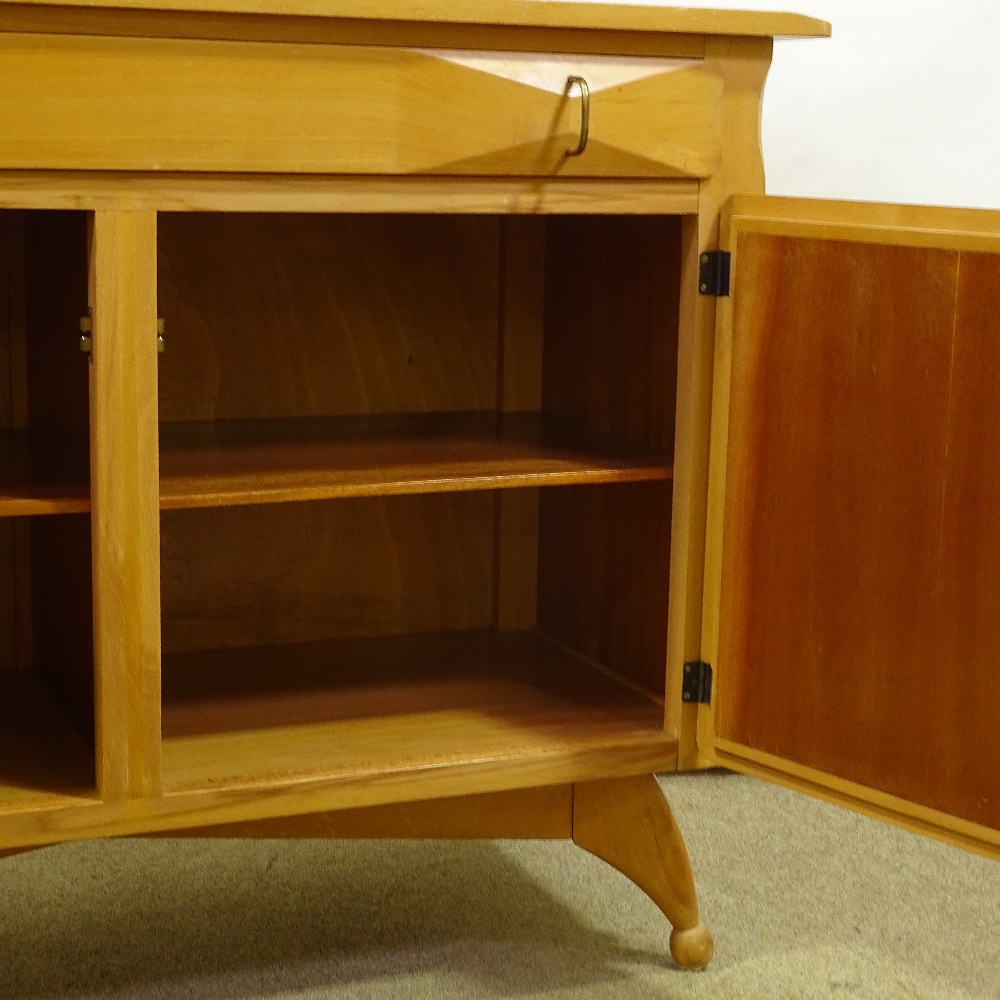 ANDREW J MILNE FOR HEAL'S - a Mid-Century Yugoslavian beech sideboard, circa 1952, frieze drawer - Image 3 of 5