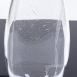 VICKE LINDSTRAND FOR KOSTA - a large Mid-Century Swedish clear glass Spider Web vase, circa 1962,