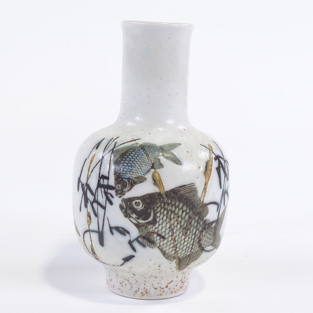 NILS THORSSON FOR ROYAL COPENHAGEN - a Mid-Century Danish pottery Diana Series vase, narrow neck - Image 2 of 5