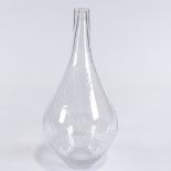 VICKE LINDSTRAND FOR KOSTA - a large Mid-Century Swedish Studio glass Arabesk vase, circa 1955,