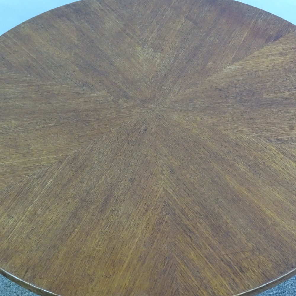 SOREN GEORG JENSEN FOR KUBUS - a Mid-Century Danish teak Starburst coffee table, maker's label on - Image 4 of 5