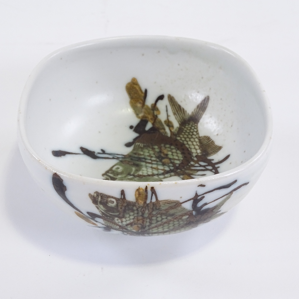 NILS THORSSON FOR ROYAL COPENHAGEN - a Mid-Century Danish pottery Diana Series bowl, rounded - Image 2 of 5