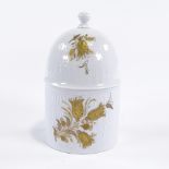 BJORN WIINBLAD FOR ROSENTHAL - a Mid-Century German porcelain Romanze sugar jar and cover,