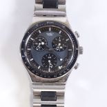 SWATCH - a stainless steel Irony Windfall quartz chronograph wristwatch, ref. YCS410GX, circa