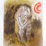 MARC CHAGALL - original colour lithograph, Naomi and her Daughters-in-Law, published by Verve