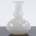 DINO MARTENS FOR AURELIANO TOSO - a Mid-Century Venetian Murano double gourd glass vase, circa