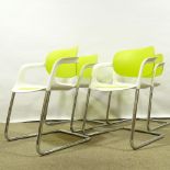 ALLERMUIR - a set of 4 A780 Soul non-stacking cantilever dining chairs, designed by Pearson Lloyd,