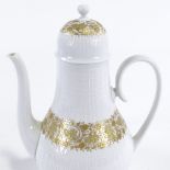 BJORN WIINBLAD FOR ROSENTHAL - a Mid-Century German porcelain Romanze mocha / coffee pot and