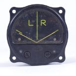 A twin needle aeroplane meter by AM, ref no. 100/2, 1945