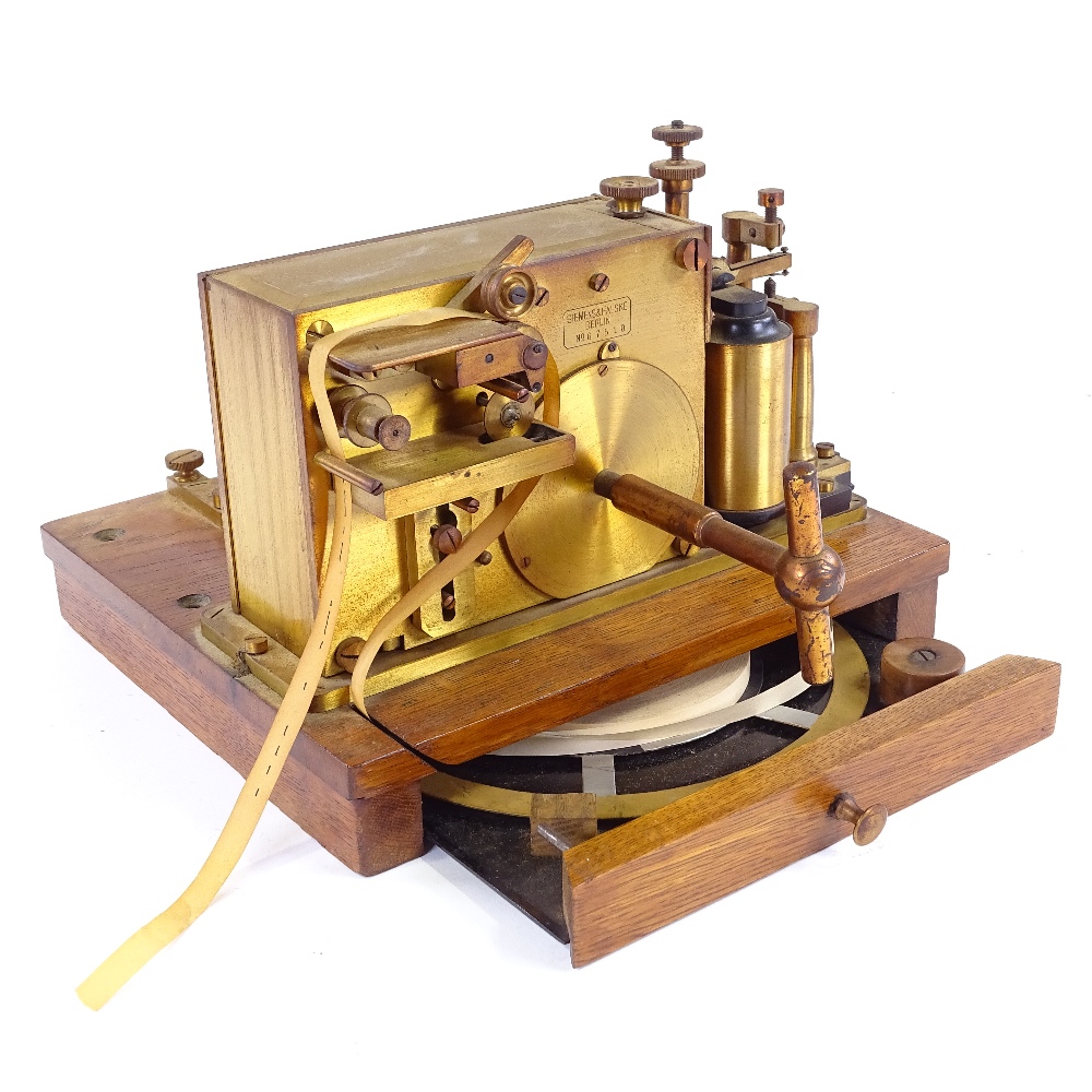 A Siemens & Halske, Berlin (German), morse telegraph receiver, circa 1890, serial no. 67510 - Image 3 of 4