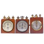 3 World War I Period wooden cased galvanometers, by Ediswan & WG Pye & Co (1916)