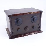 Marconiphone Co Ltd, type 31 3-valve receiver, instrument no. S/35827, in original mahogany cabinet,