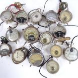 A collection of 15 voltmeters, Pifco, Sifam etc