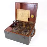 A World War I British Army "Trench Set" Marconi Wireless Telegraph Company shortwave tuner Mk III