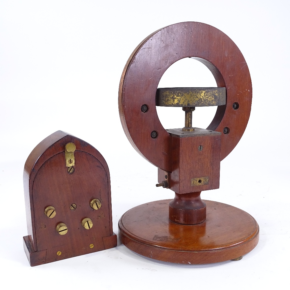 Large galvanometer by Philip Harris & Co, and another wooden-cased galvanometer GBO2926 Registered - Image 3 of 4