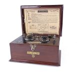 General Electric Co, Gecophone crystal detector set, no. 2B.B.C.1501, in mahogany box, 1923, box