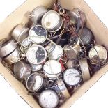 A box of voltmeters of varying designs and makers