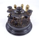 Cosmos radio phone, type VR4 "cruet set", 3 valve wireless receiver, 1925, height 7.5"